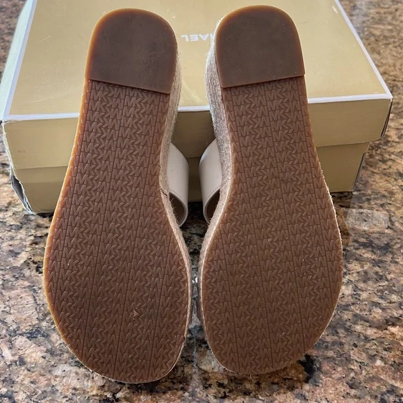 SOLD Michael Kors Cream Mid Wedge. New in Box - Picture 8 of 10